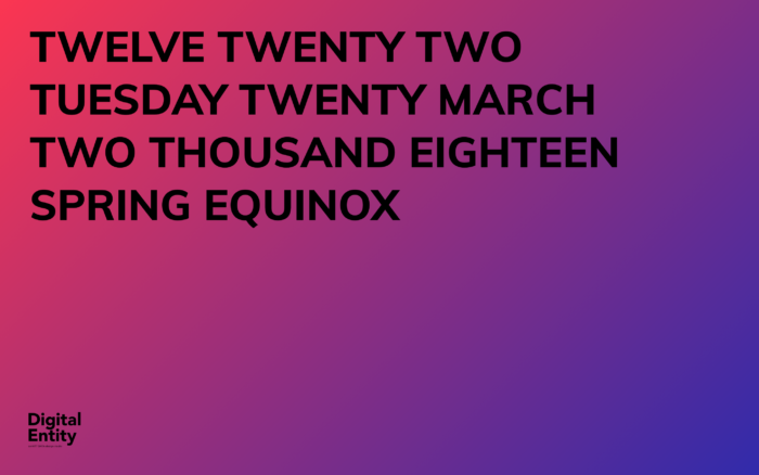 20 march Spring Equinox